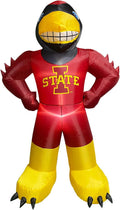 Logo Brands NCAA Iowa State Cyclones 7ft Inflatable Yard Mascot – Easy Inflation with 12V Blower, LED Lights