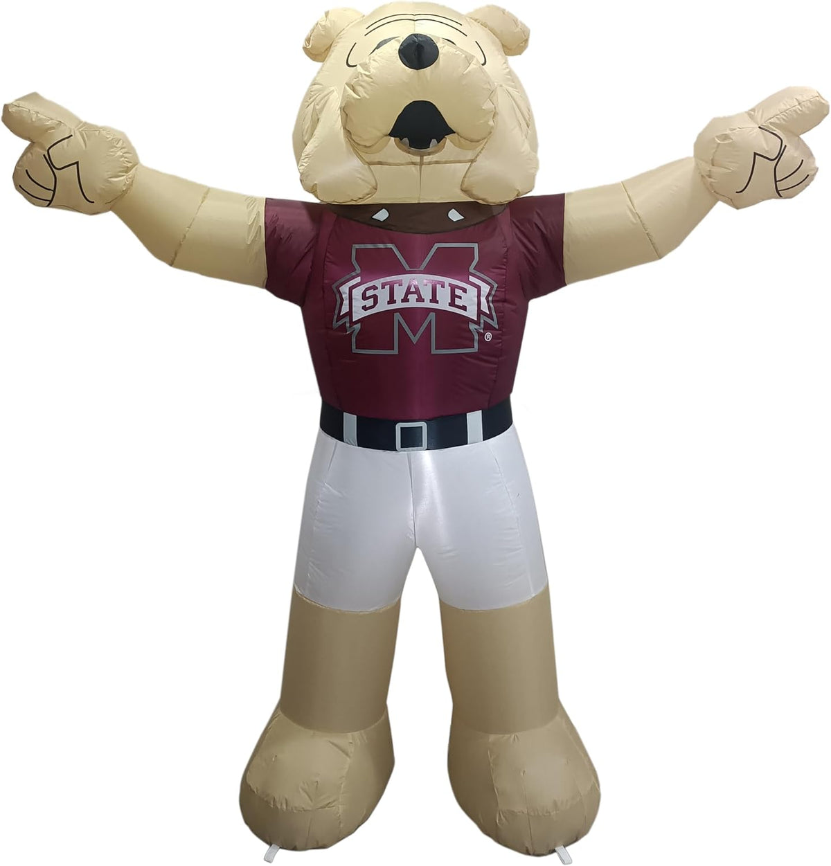 Logo Brands NCAA 7 FT Inflatable Mascot -Powerful 12V Blower & Fast Setup – LED Yard Decoration for Game Day,