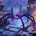 Halloween Decorations Outside Giant Spider - HOYECHI Outdoor Halloween Decor Lighted Spider 4.2FT, Light Up