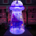 Joiedomi Halloween Inflatable UFO Decoration, 9 FT Tall Giant Halloween Blow Ups UFO Alien Decorations with